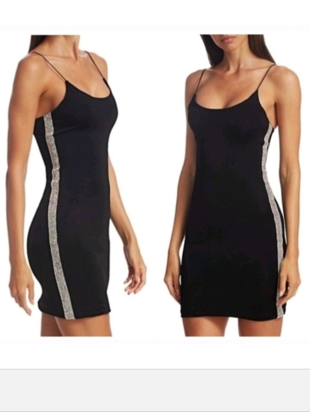 Alice + Olivia Noni Embellished Mini Bodycon Dress size 12 - Picture 3 of 12